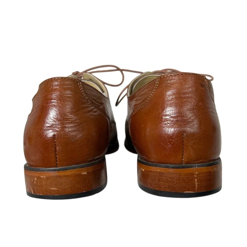 Stacy Adams Men's Brown Leather Oxfords  Size 14  Office Casual Church